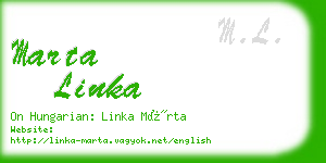 marta linka business card
